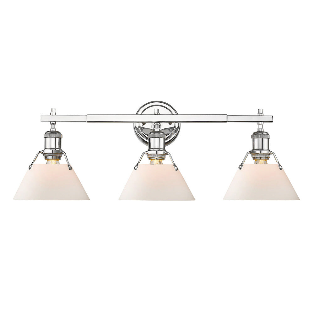Orwell 3-Light Bath Vanity in Chrome