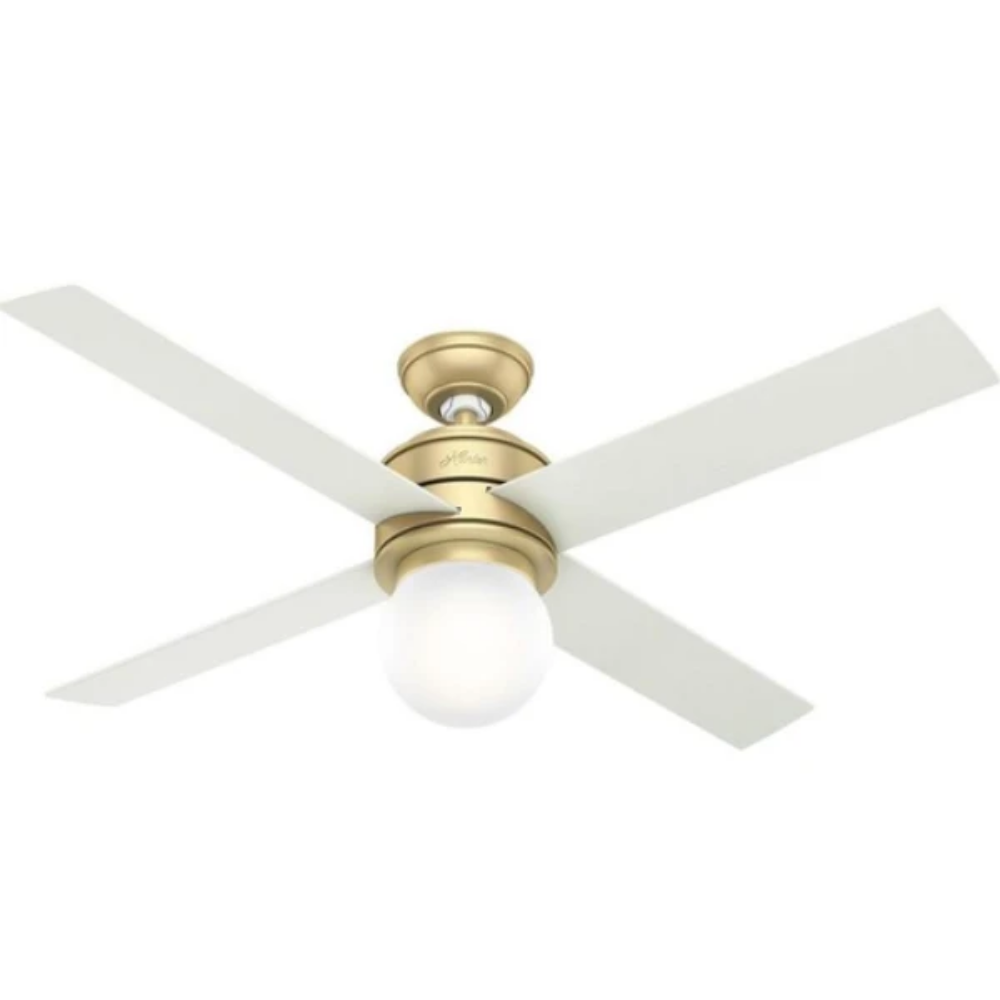 Modern brass ceiling deals fan