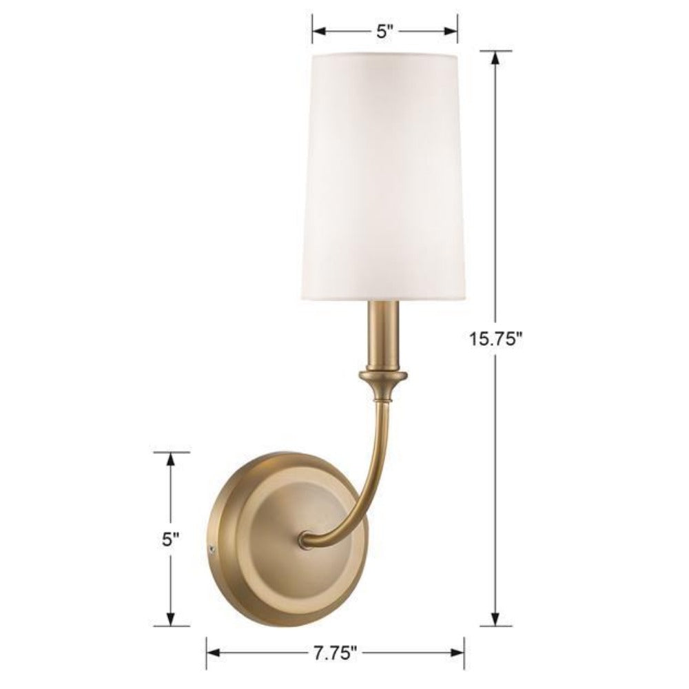 Jenna Wall Sconce, Sconce, Vibrant Gold