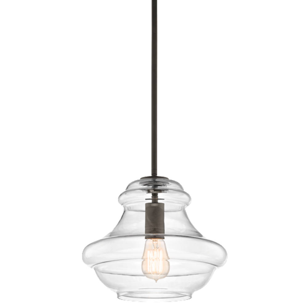 1 Light Everly Pendant in Olde Bronze with clear glass by Kichler 42044OZ