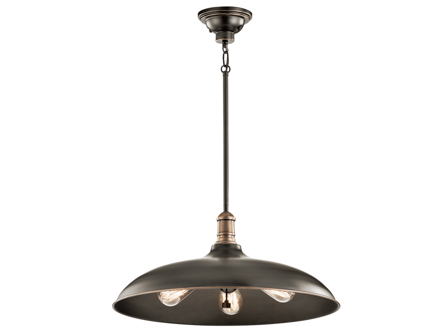 3 Light Large Cobson Pendant in Olde Bronze by Kichler 42649OZ