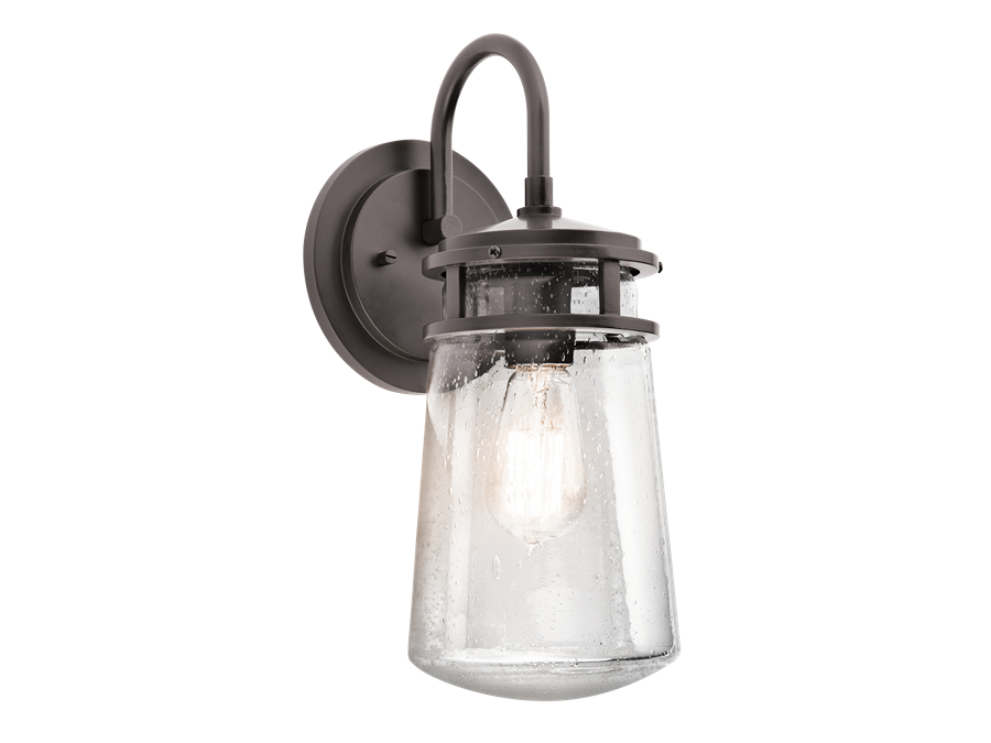 Lyndon Outdoor Wall Light in Architectural Bronze by Kichler 49445AZ