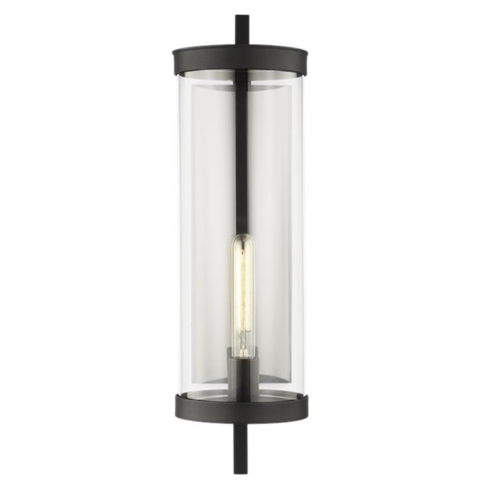 Wall Lantern, Outdoor Wall Sconce, Black