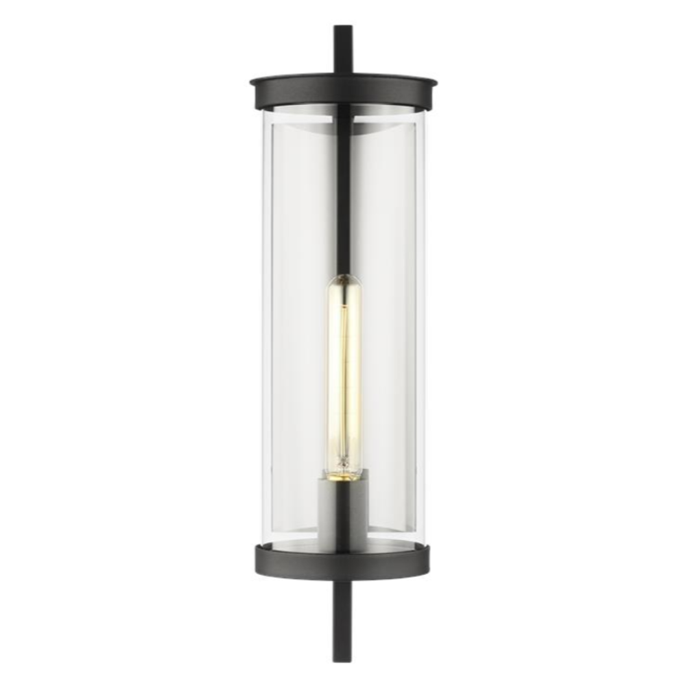 Wall Lantern, Outdoor Wall Sconce, Black 