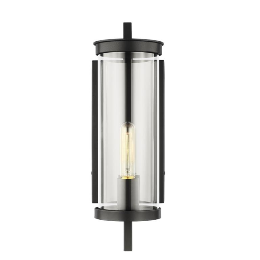 Wall Lantern, Outdoor Wall Sconce, Black 