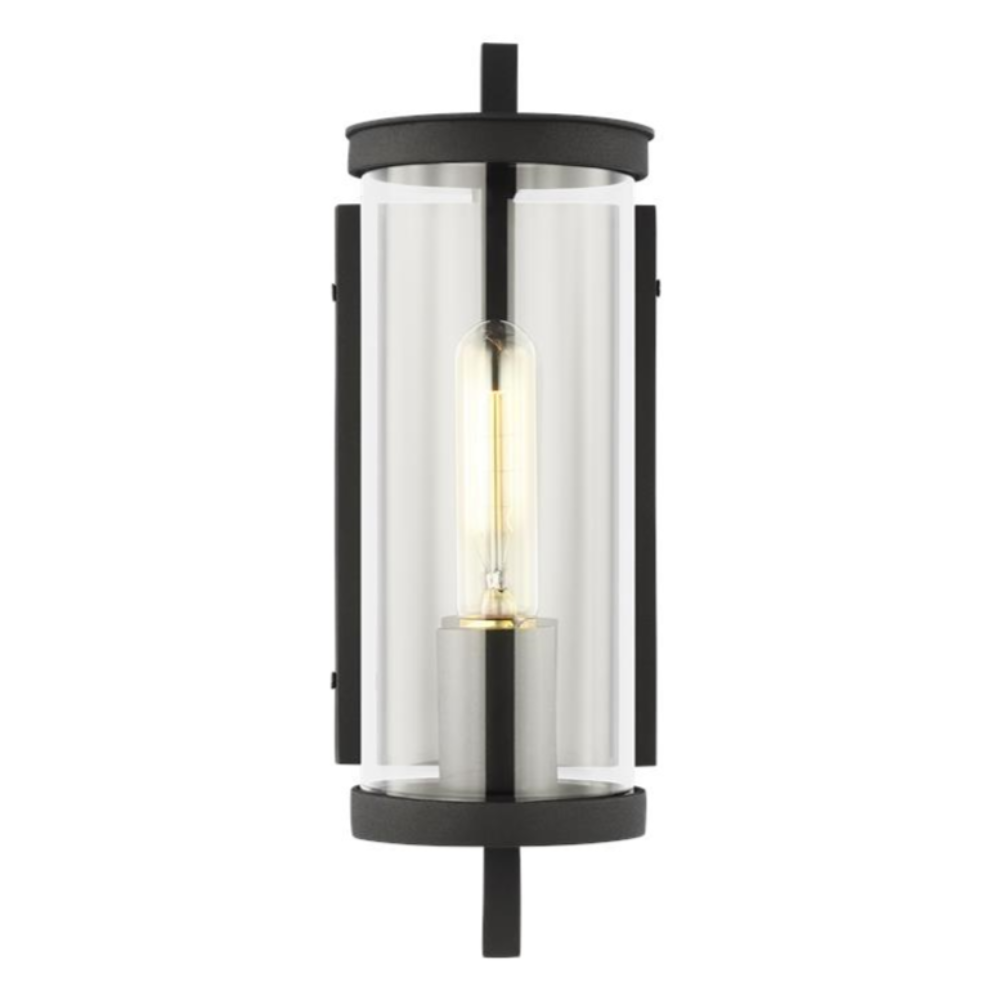 Wall Lantern, Outdoor Wall Sconce, Black 