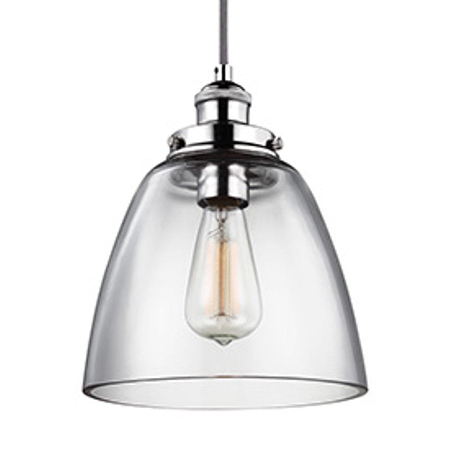 Baskin Pendant in Polished Nickel by Murray Feiss, P1349PN