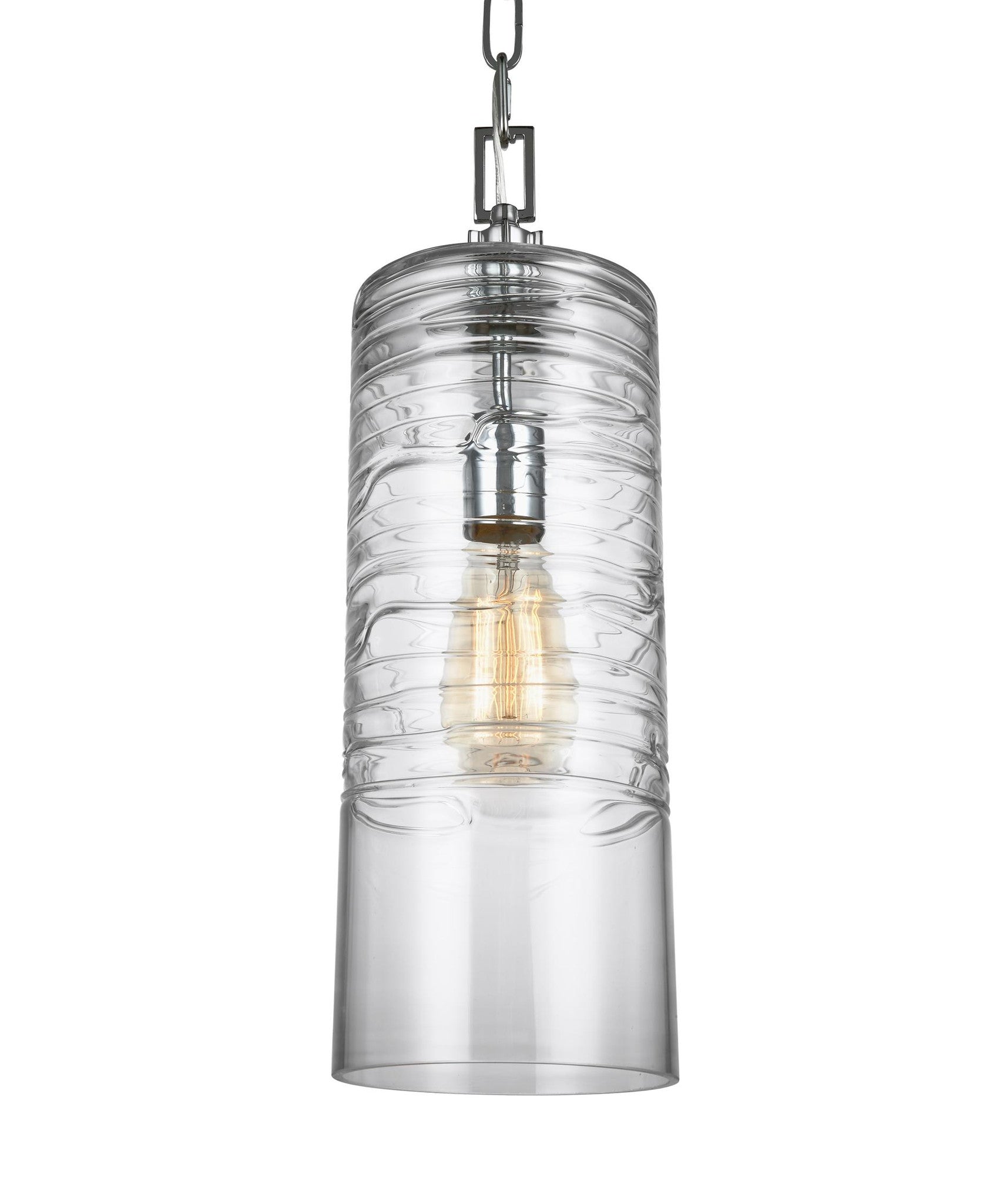 Feiss Elmore Cylinder Pendant in Chrome P1446CH