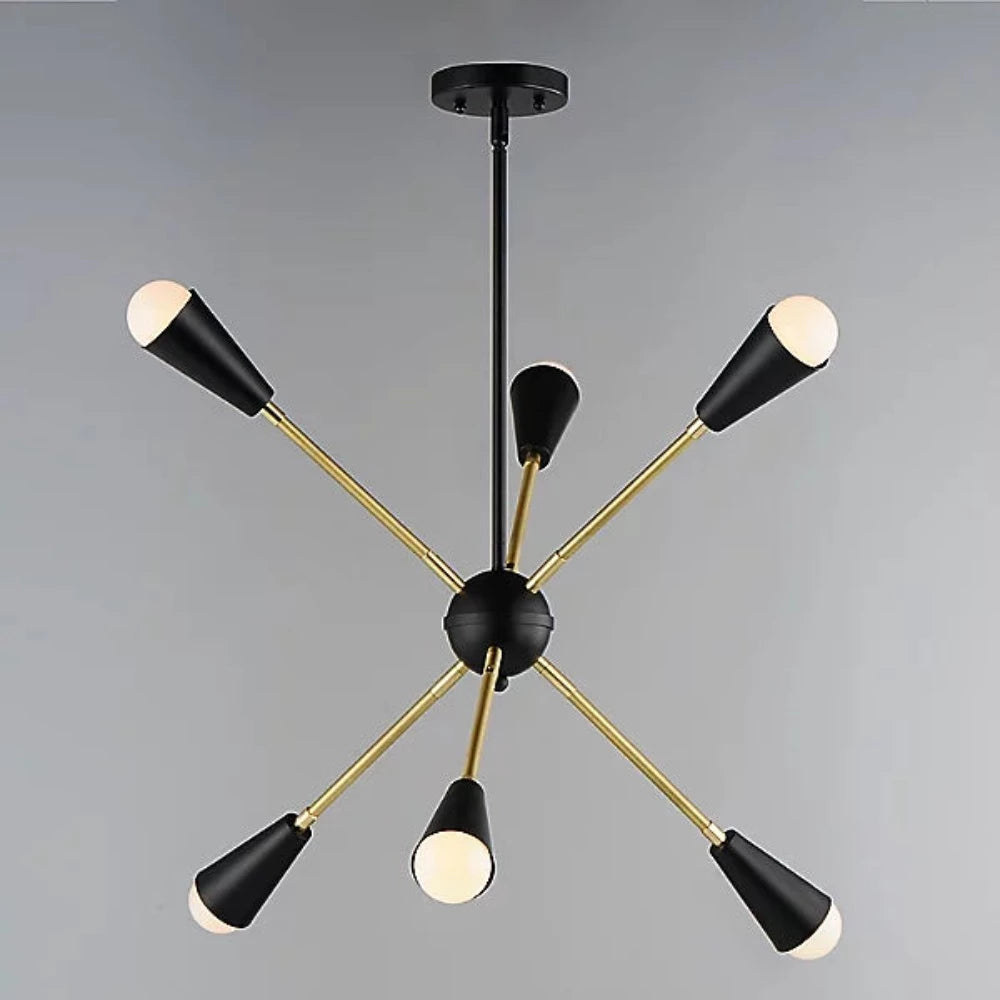 Blair Sputnik Chandelier, Chandelier, Black