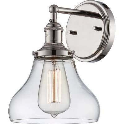 Vintage Wall Sconce in Polished Nickel by Nuvo Lighting 60-5413