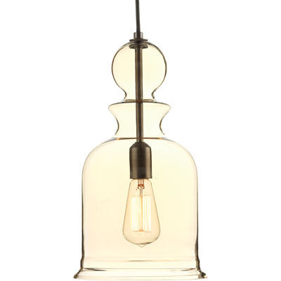 Progress Lighting Staunton Pendant in Antique Bronze with Smoke Glass P5333-20
