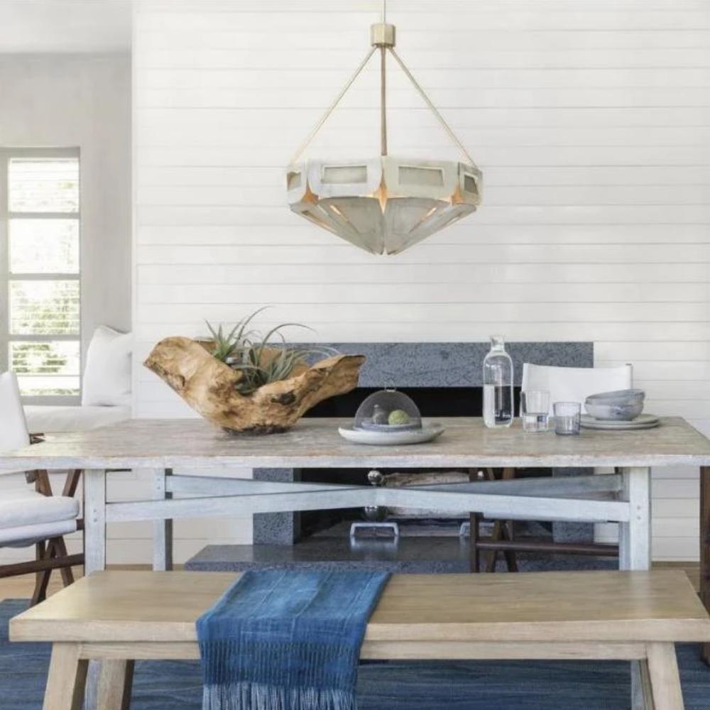 Yerba Pendant, 4-Light Pendant, Silver Ridge