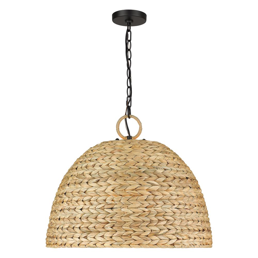 Remi 5-Light Woven Pendant, Pendant, Sweet Grass Shade