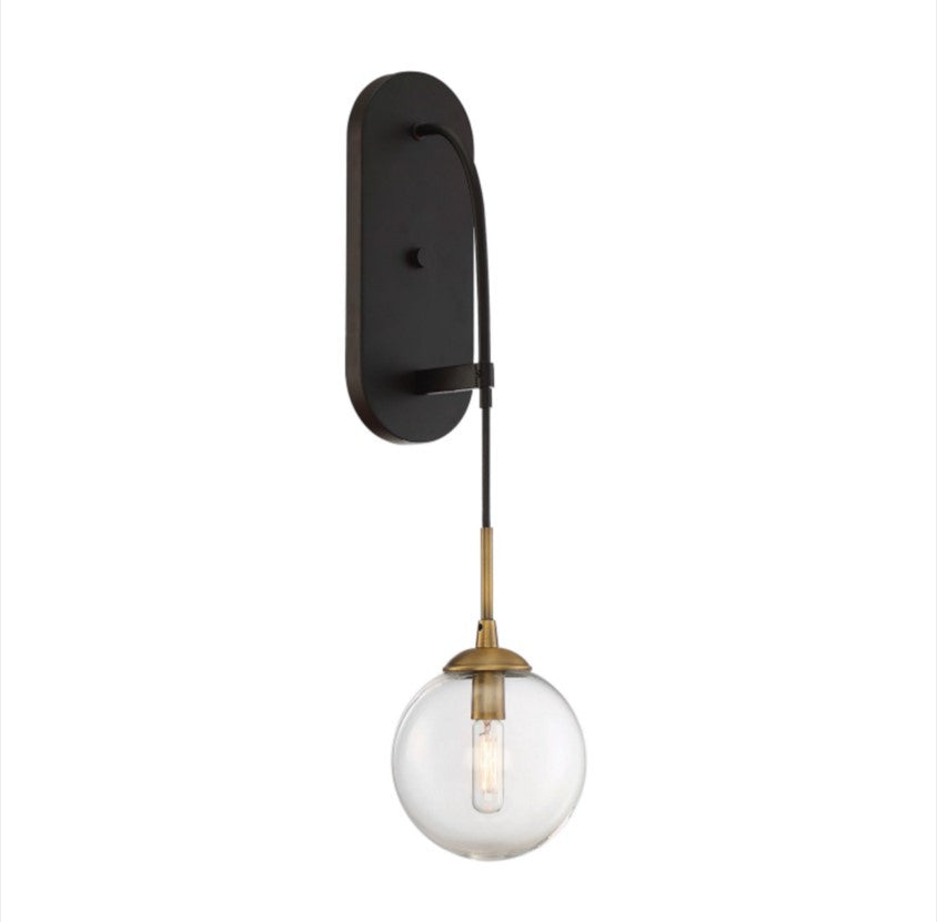 Fulton Wall Sconce in English Bronze / Warm Brass by Savoy House, 9-5005-1-79