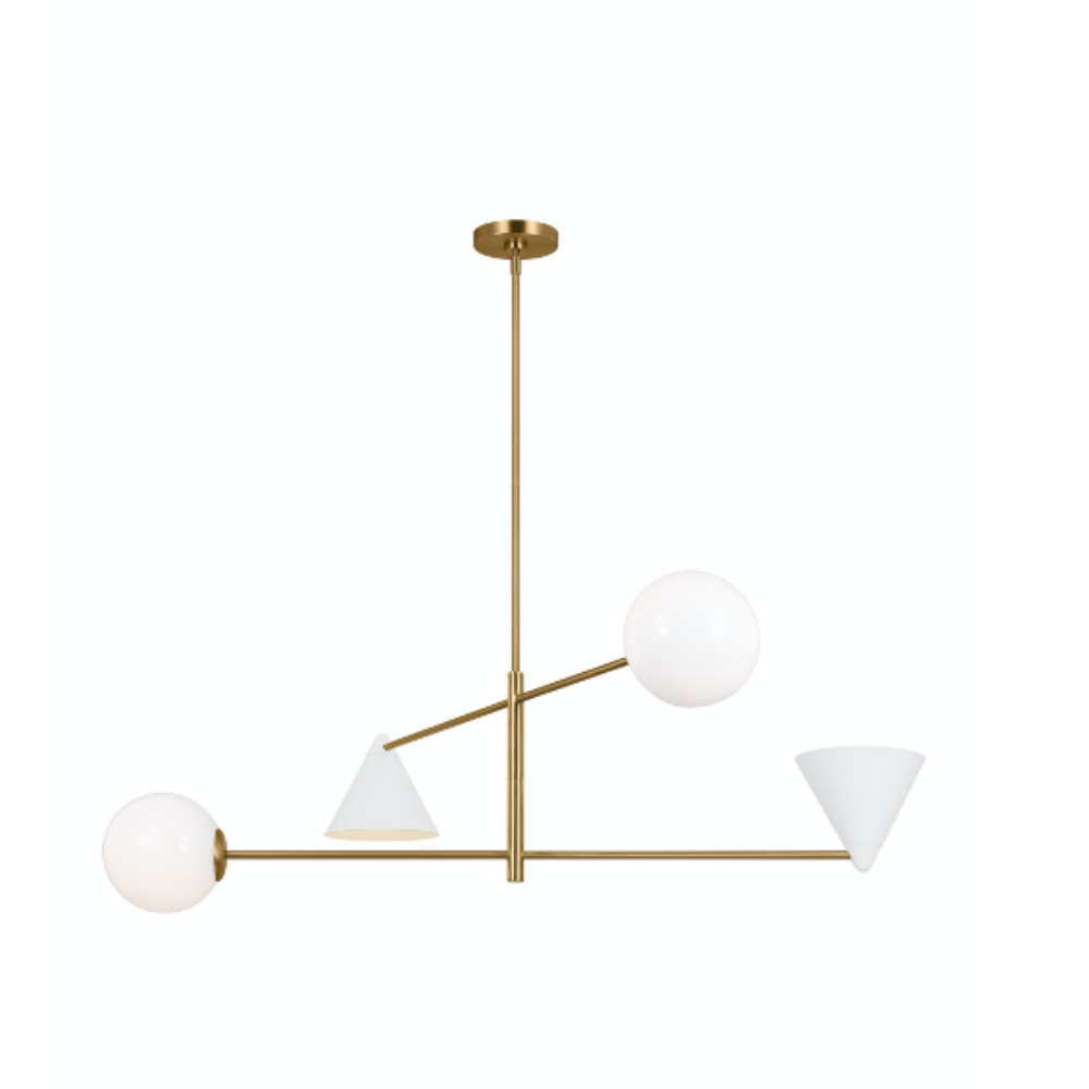 Sini Chandelier, Chandelier, Matte Brass