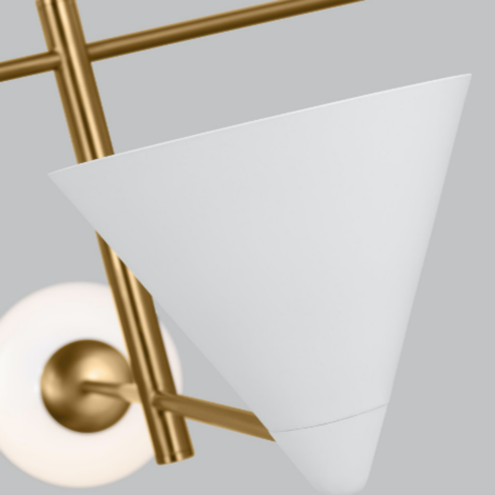 Sini Chandelier, Chandelier, Matte Brass