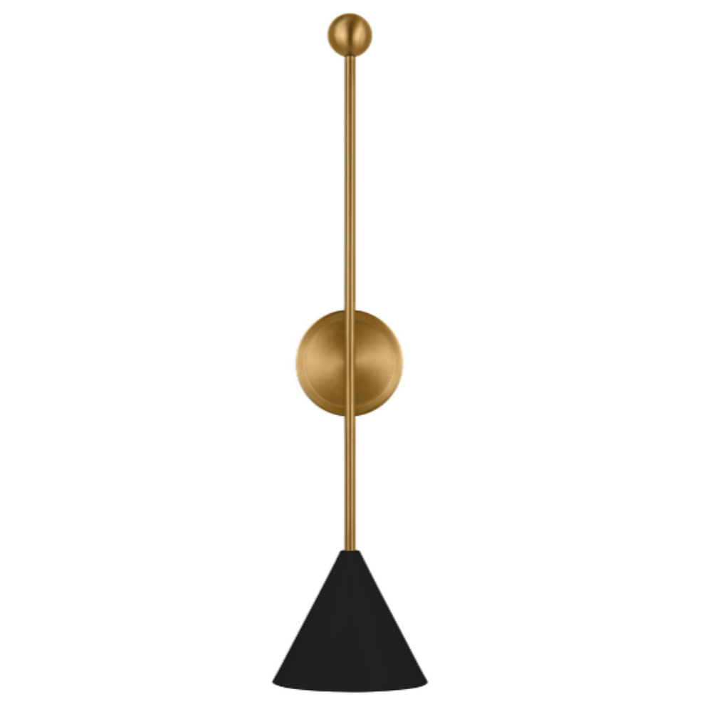 Sini Sconce, Wall Sconce, Midnight black