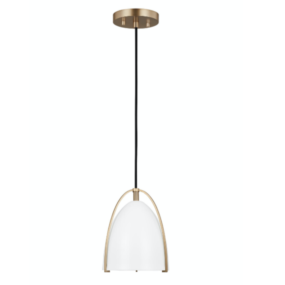 Chantel Matte White Pendant, Pendant,Matte White