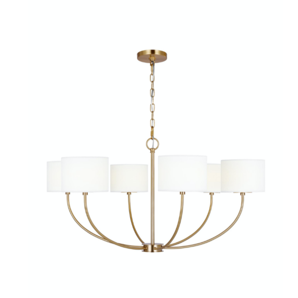 Cambridge Chandelier, Chandelier, Burnished Brass