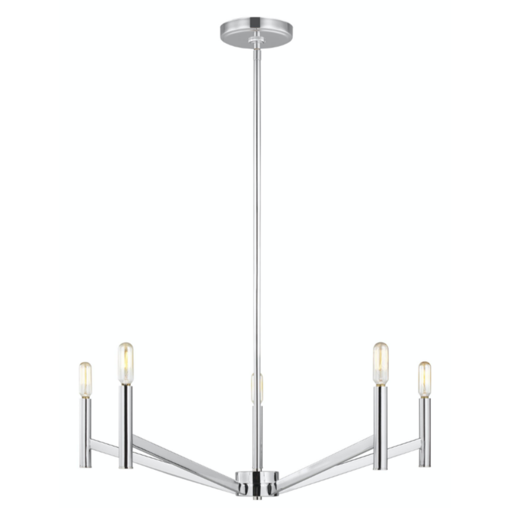 Devi Chandelier, Chandelier, Chrome