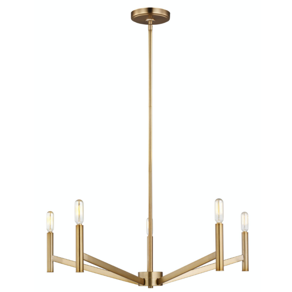 Devi Chandelier, Chandelier, Satin Brass