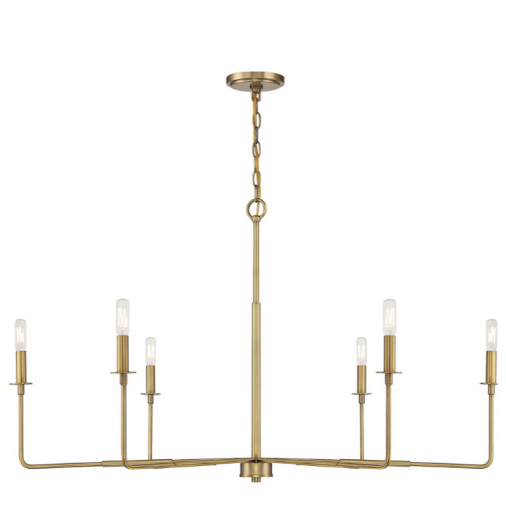 Harrison Chandelier, Chandelier, Warm Brass