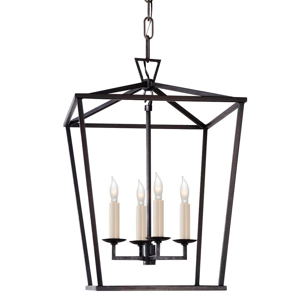 Darlana 4 Light Lantern in Aged Iron by Visual Comfort CHC2164AI