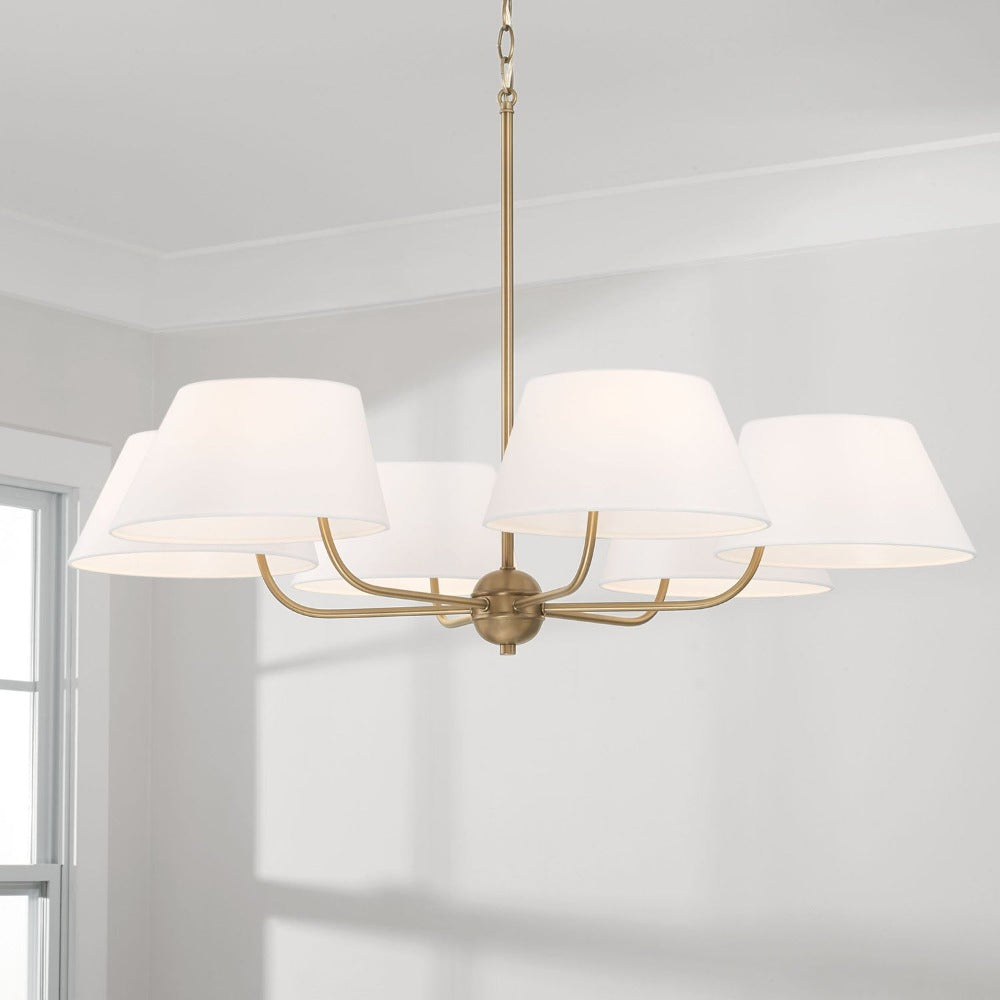Weasley Chandelier, Chandelier, Aged Brass