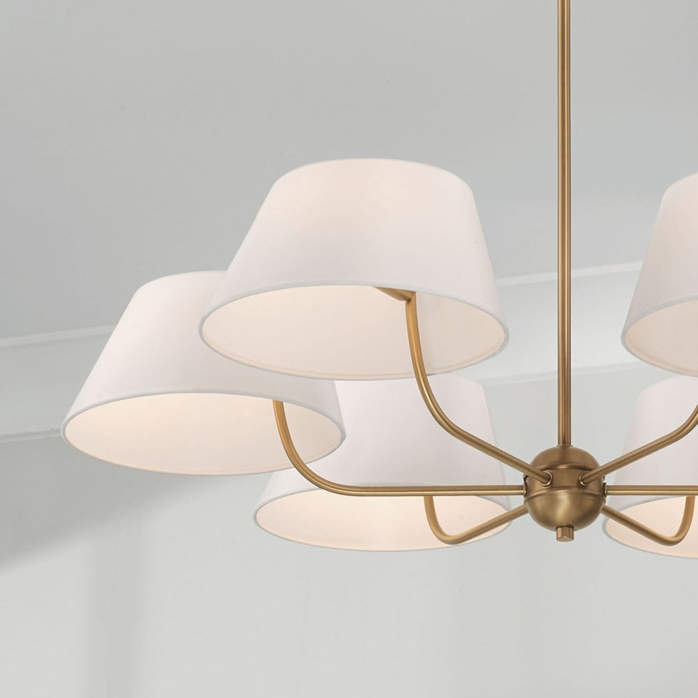 Weasley Chandelier, Chandelier, Aged Brass