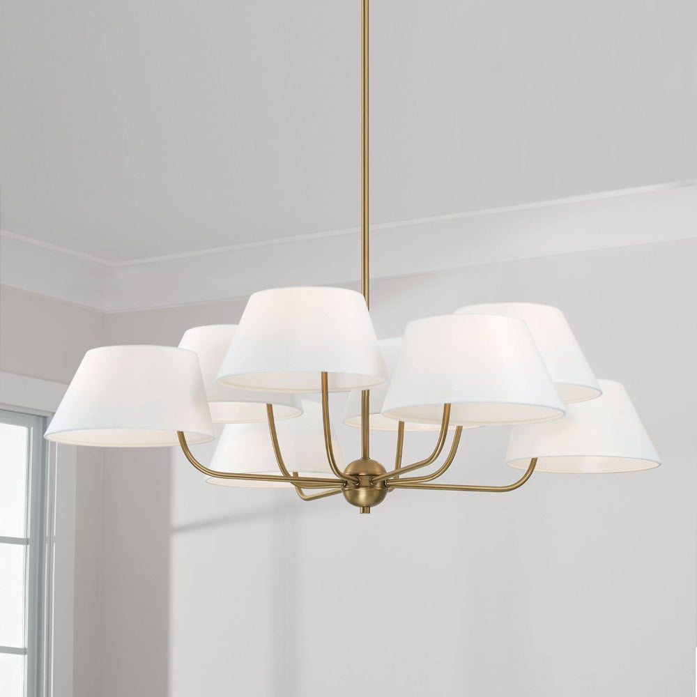 Weasley Chandelier, Chandelier, Aged Brass