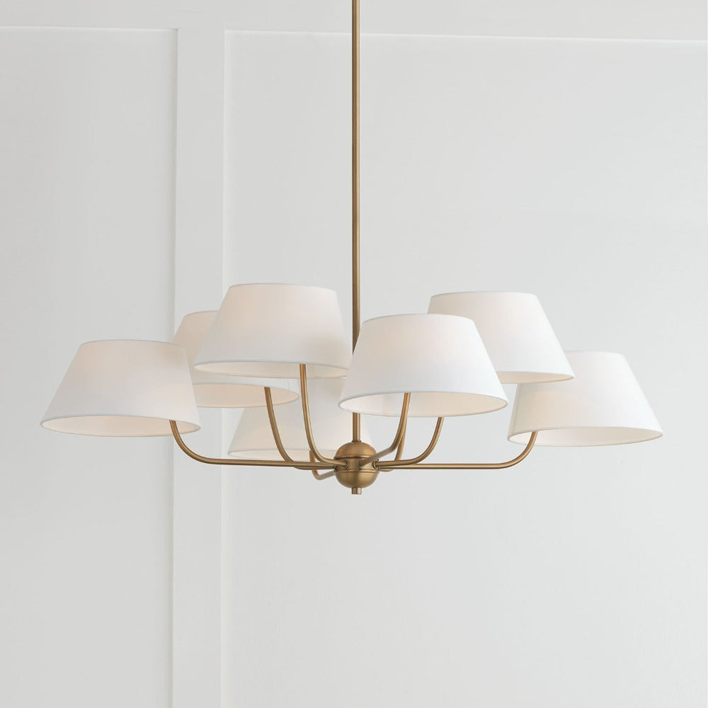 Weasley Chandelier, Chandelier, Aged Brass