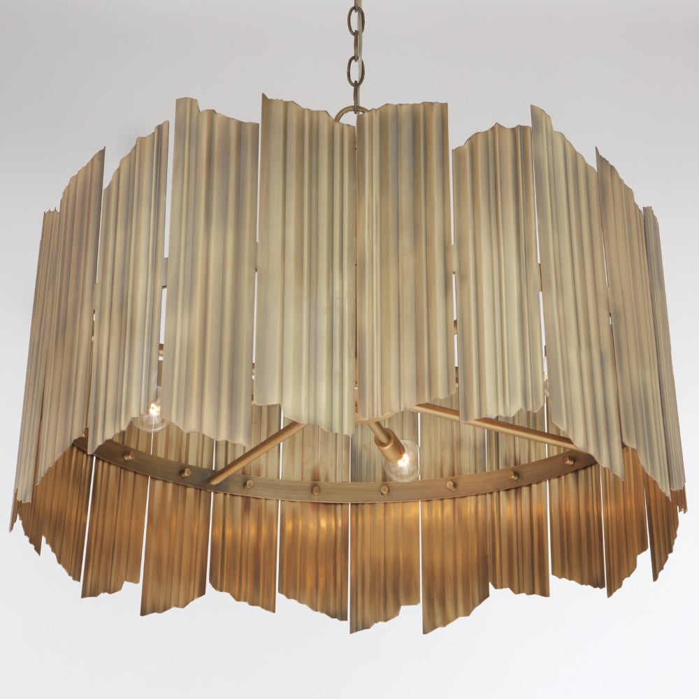 Adina Brass Chandelier, Chandelier, Aged Brass