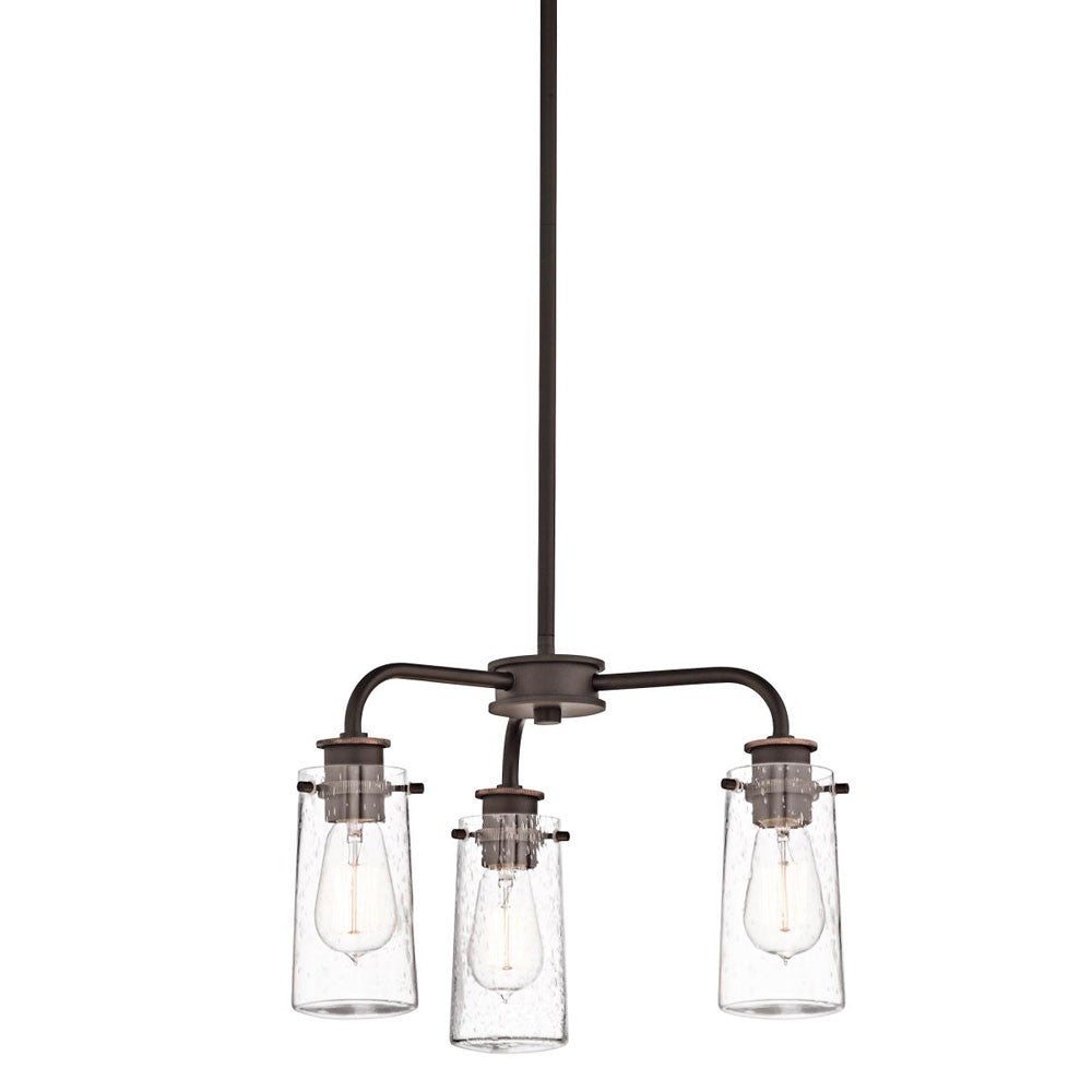 3 Light Braelyn Chandelier in Olde Bronze, by Kicher, 43057OZ