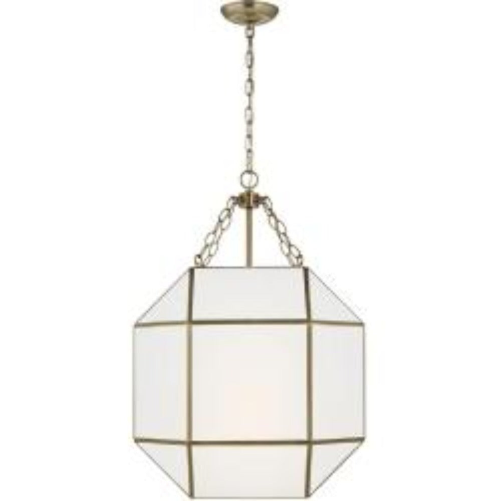 Doja Brass Lantern, Lantern, Satin Brass