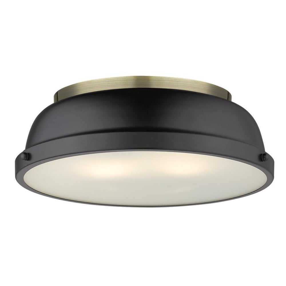 Duncan Flush Mount, Flush Mount, Matte Black