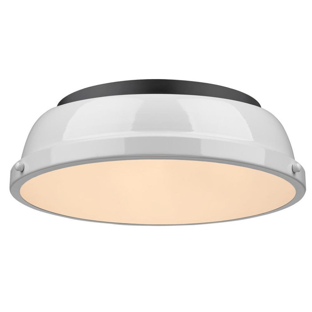 Duncan Flush Mount, Flush Mount, White