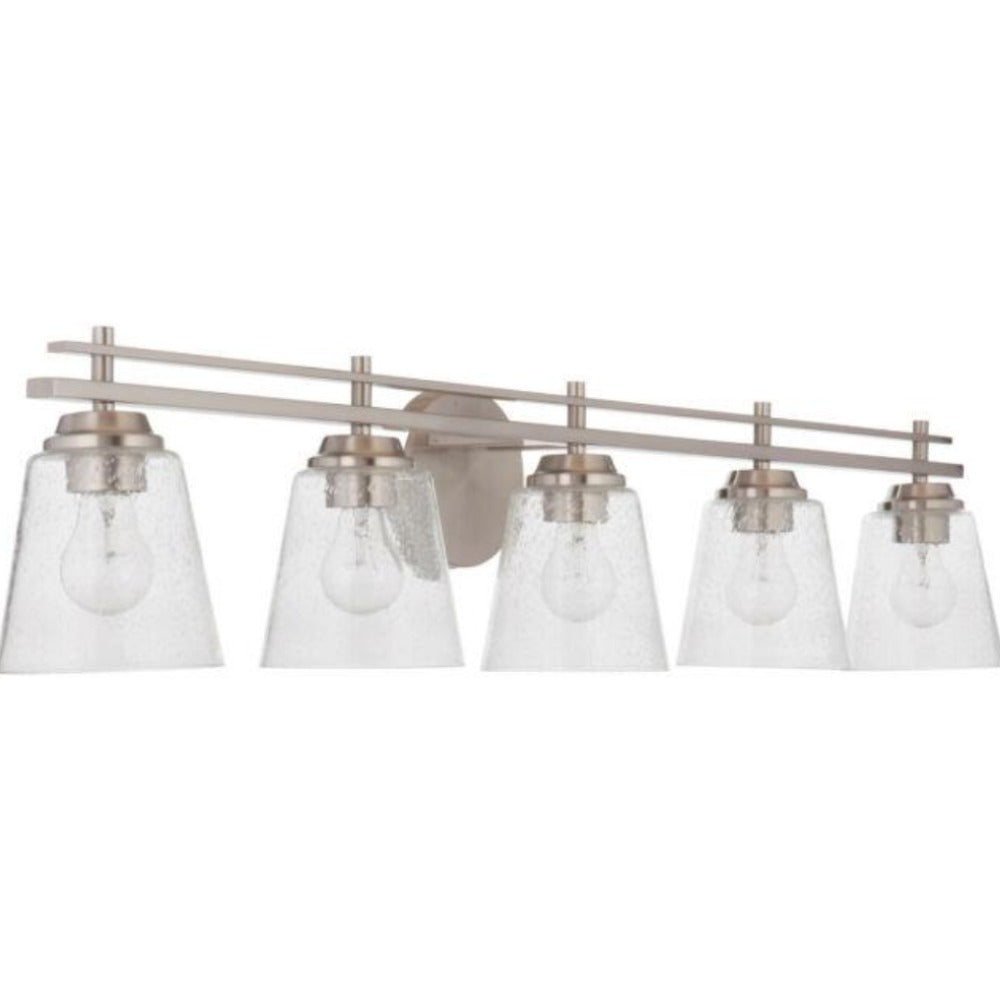 Sutton 5-Light Vanity, Vanity, Brushed Nickel