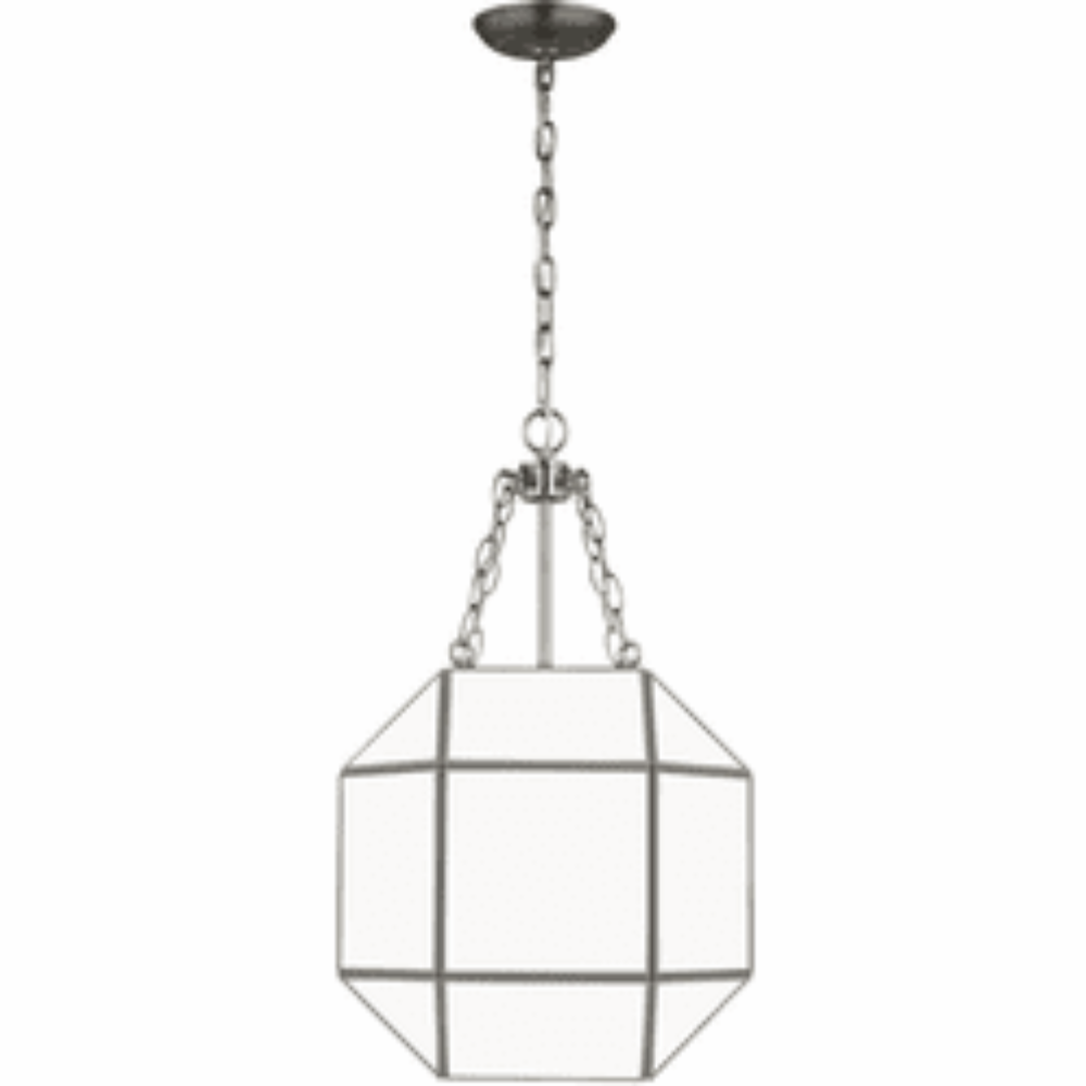 Doja Nickel Lantern, Lantern, Antique Brushed Nickel