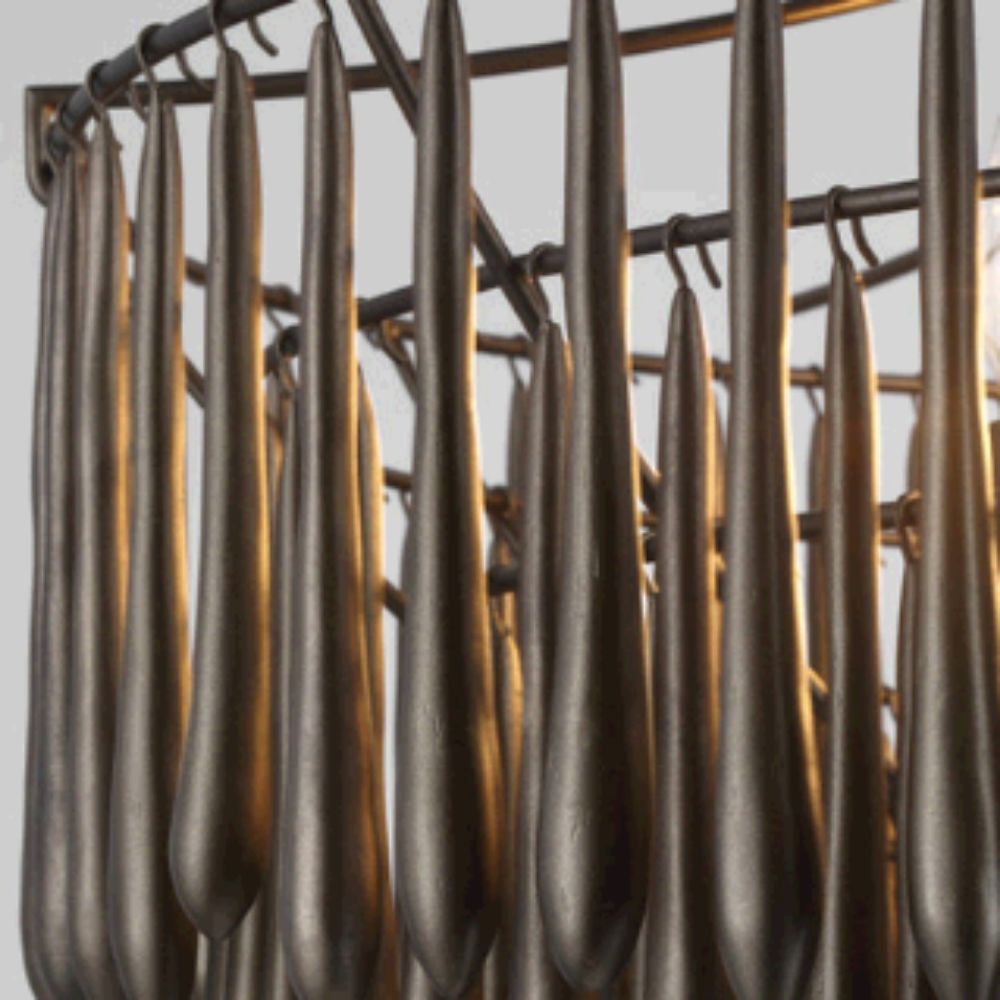 Tara Chandelier, Chandelier, Antique Bronze Leaf