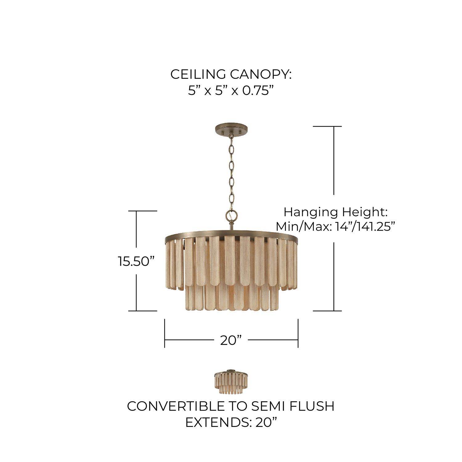 Isla Semi-Flush Mount