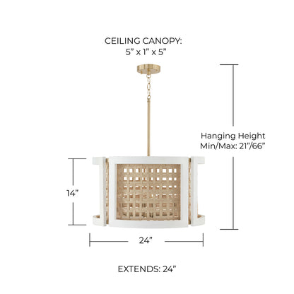 Zang 4-Light Pendant