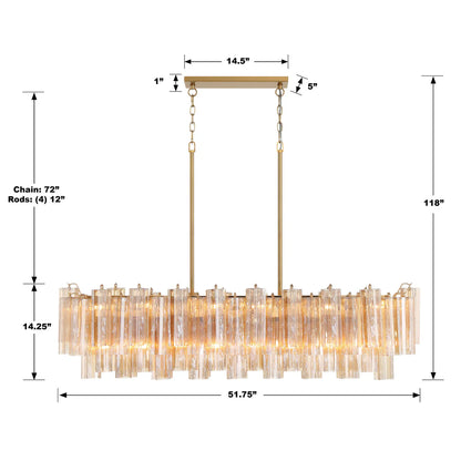 Tronchi Linear Chandelier