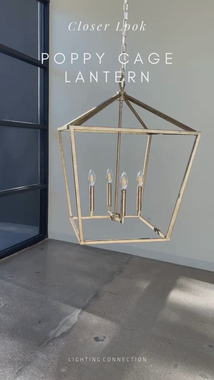 Poppy Cage Lantern OPEN BOX