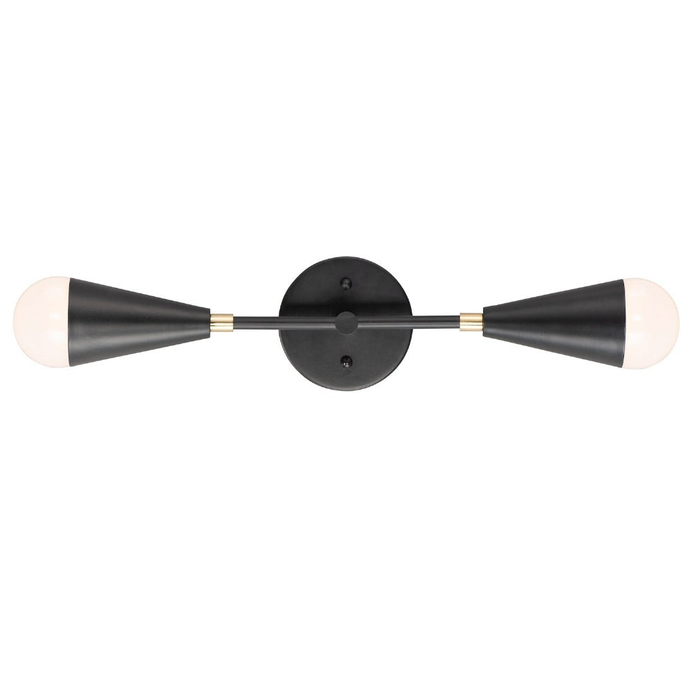 Blair Wall Sconce, Sconce, Black and Brass