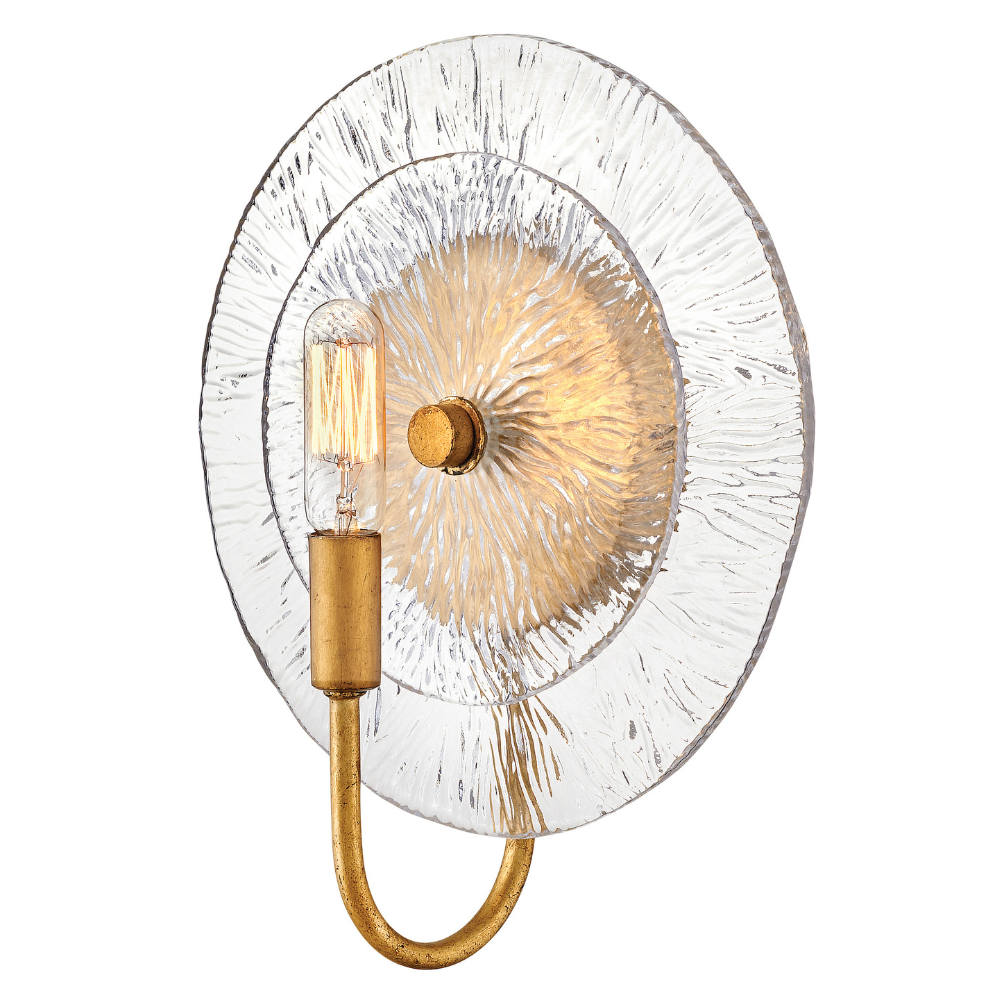 Monroe Sconce, Distressed Gold, Sconce