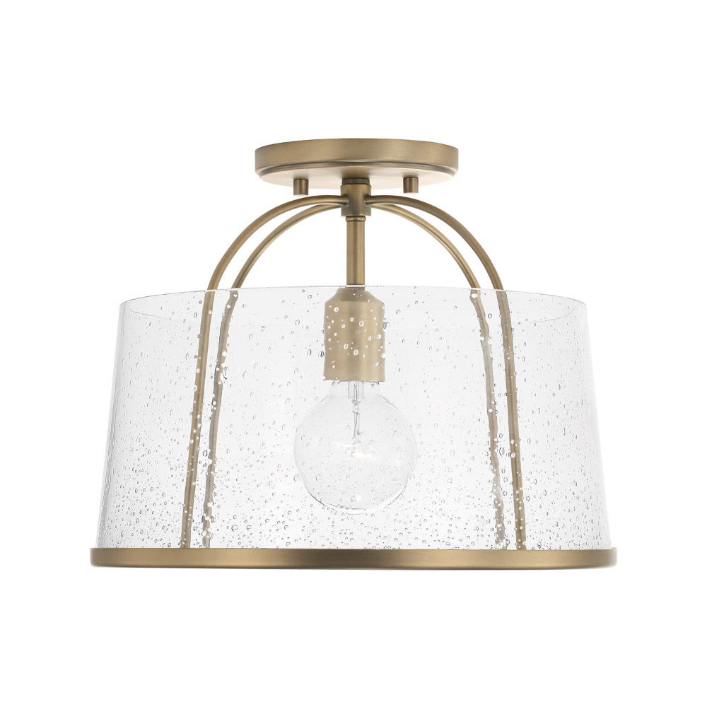Susie Flushmount, Flushmount, Aged Brass