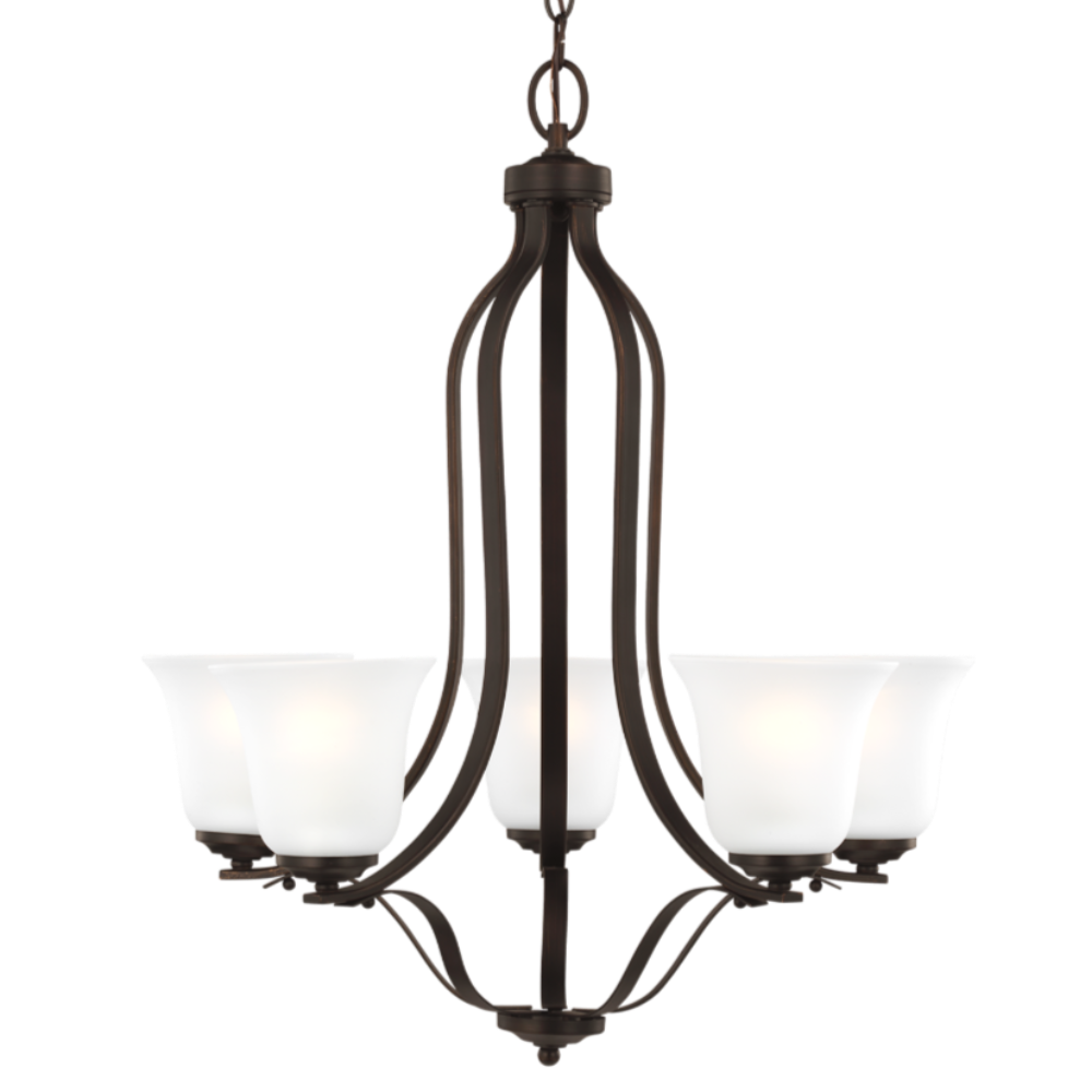 Hanover 5-Light Chandelier, Chandelier, Bronze