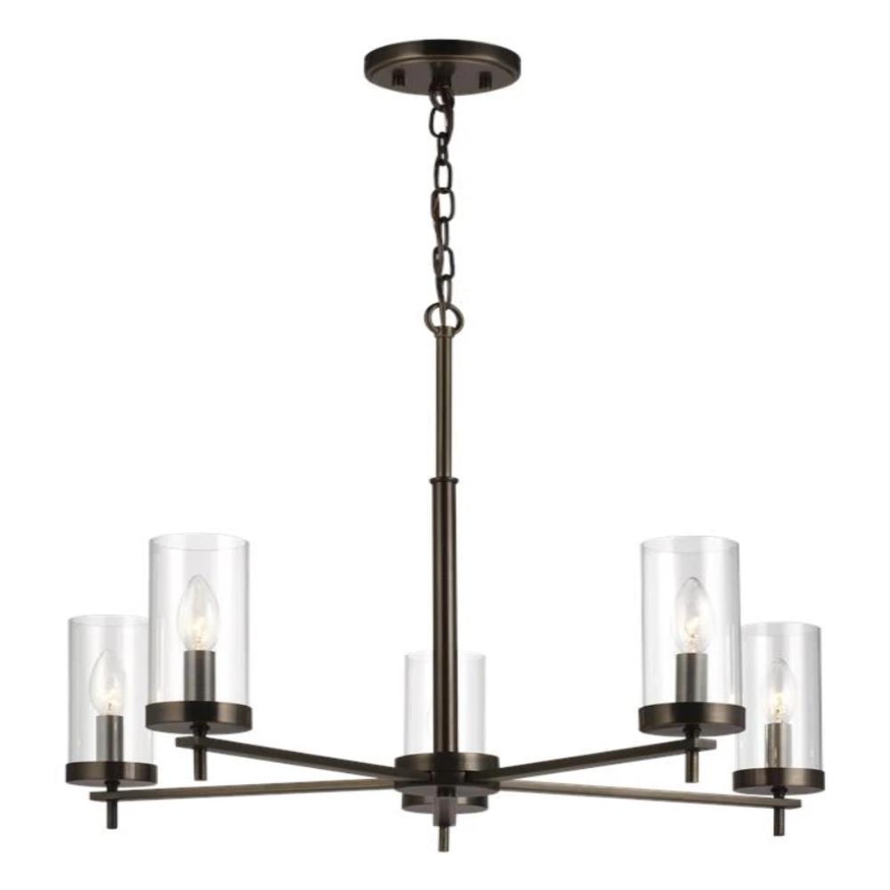 Huntington 5-Light Chandelier, Chandelier, Oil Rubbed Bronze