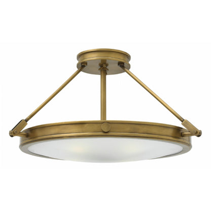 Collier Large Brass Semi Flush by Hinkley 3382HB | Lighting Connection