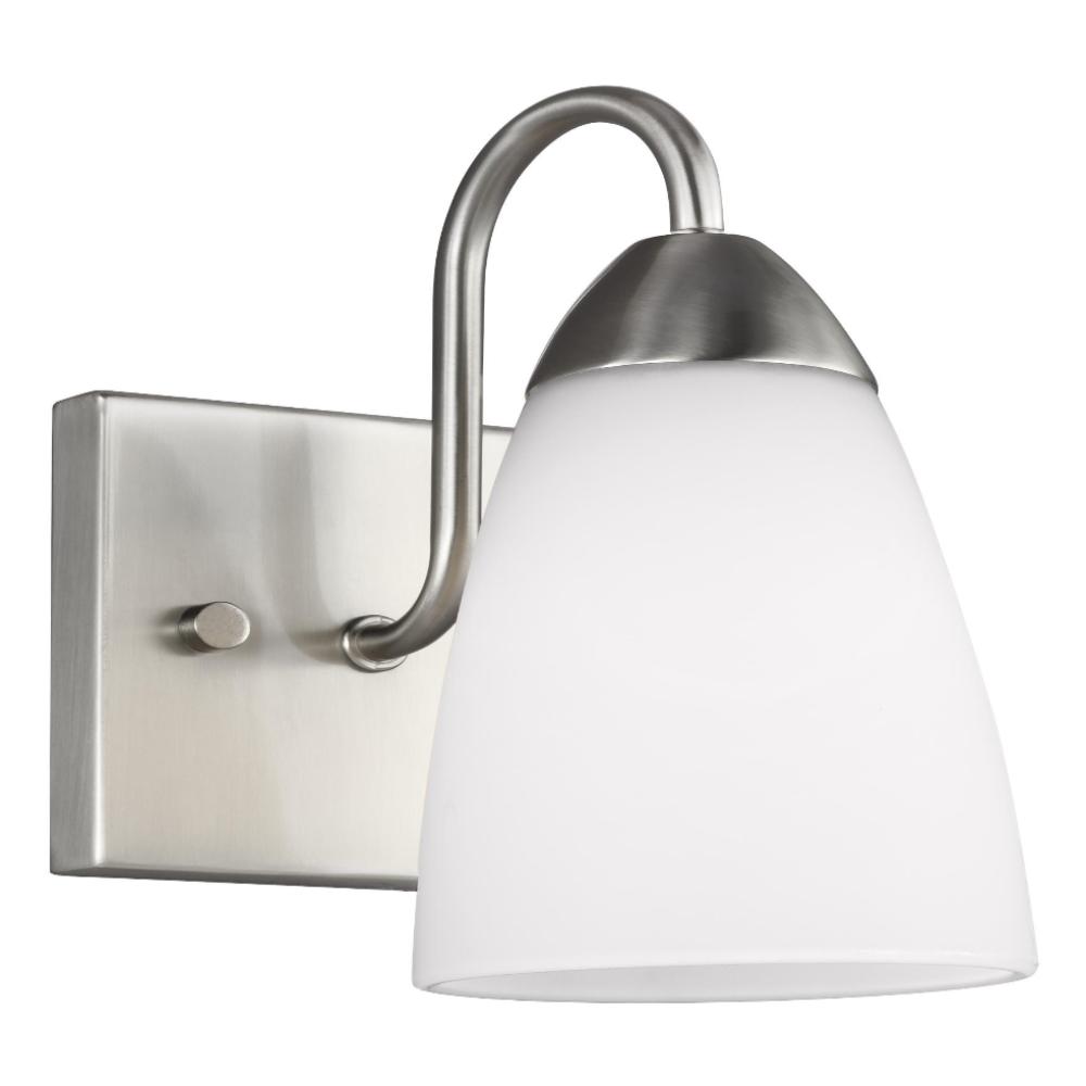 Barton 1-Light Wall / Bath Sconce, Sconce, Brushed Nickel